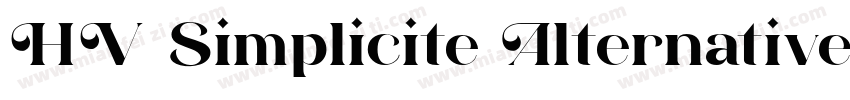 HV Simplicite Alternative Bold字体转换